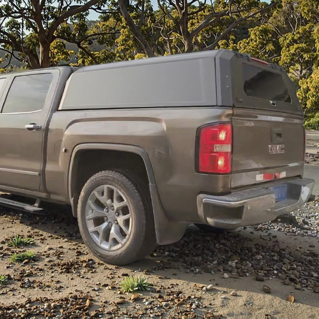 

Foldable GMC/6.9ft Off-Road Pickup Hardtop Cargo Bed Cover, High-Quality Aluminum Alloy Foldable Truck Roof Canopy