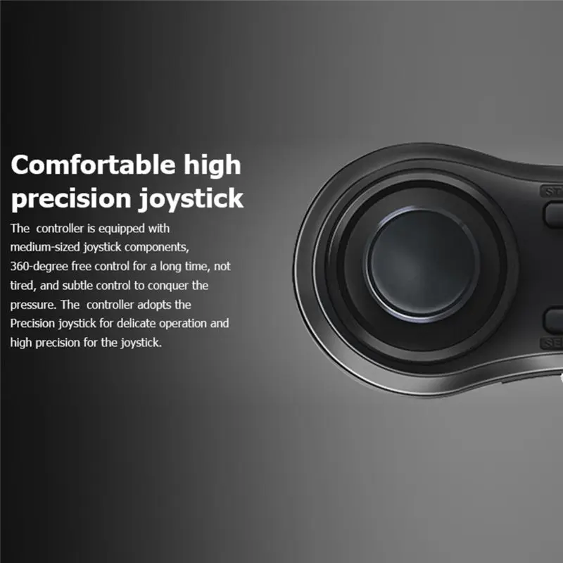 ABUO Wireless Bluetooth Controller Gamepad Mini Game Console Non-Vibration Handle for PPT Presentation Page Turning