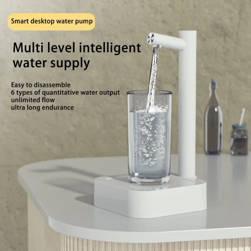 Smart Electric Water Extractor Rechargeable Automatic Water Dispenser Pump Quantitative Desktop Portable Drinking Fountain Home