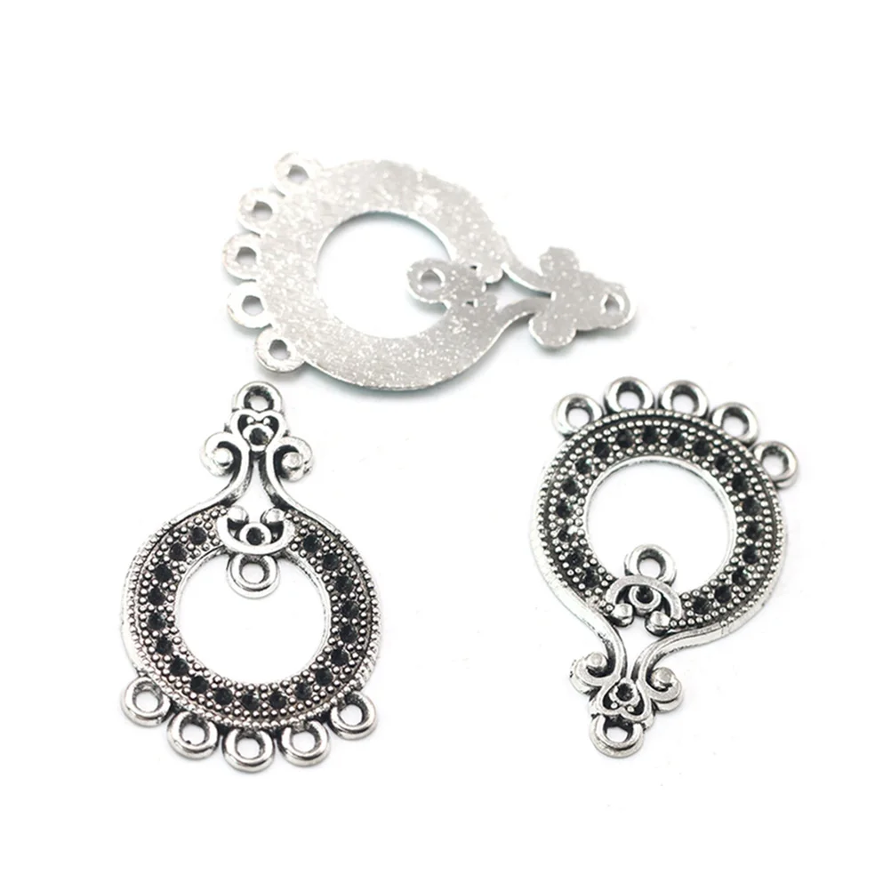 

30 Pcs Mirror Connector Pendant Alloy Vintage DIY Charms Jewelry Making Pendants Necklace Bracelet Earrings Accessories