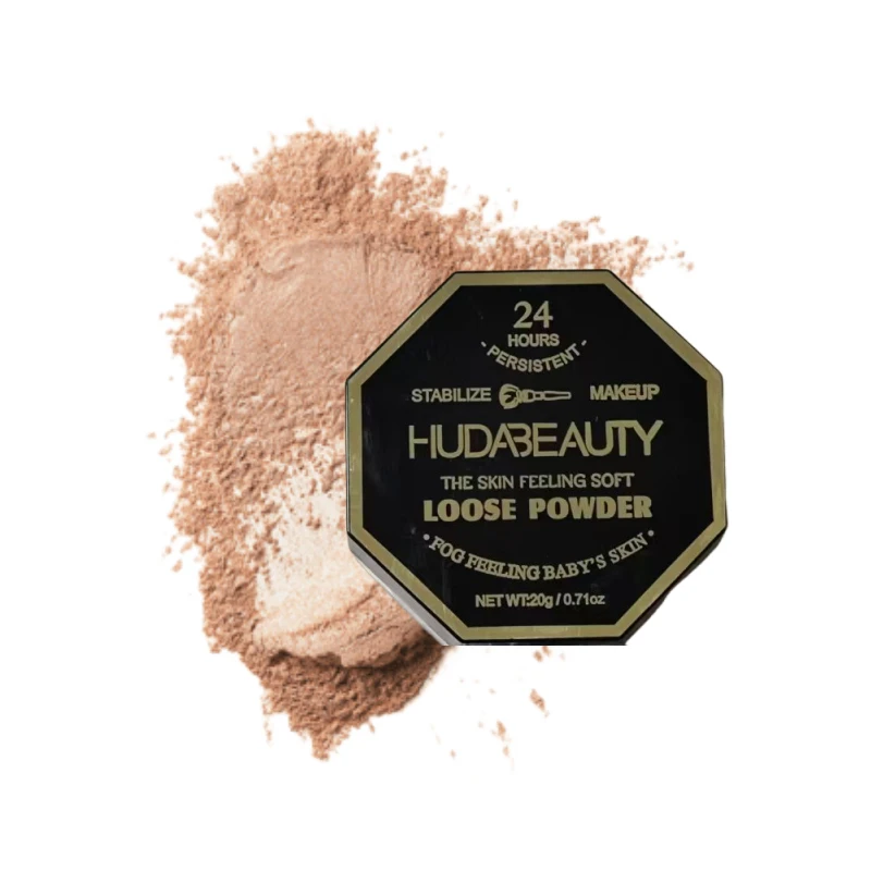 4-color Loose Powder Huda Setting Matte Powder Oil-control Skin Natural Makeup Effect Face Concealer Soft Stabilize Cosmetics