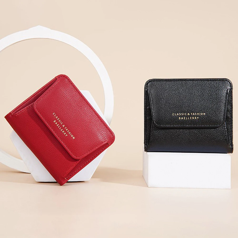 

Кошелек-монетница в японском стиле для женщин, модный короткий кошелек на молнии, винтажная маленькая сумка для мелочи