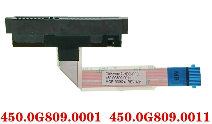 for HP ENVY 17-CE, 17M-CE, 17M-CE0013DX SATA HDD SSD Hard Drive Cable, P/N:L52656-001, L54516-001, 450.0G809.0001 450.0G809.0011