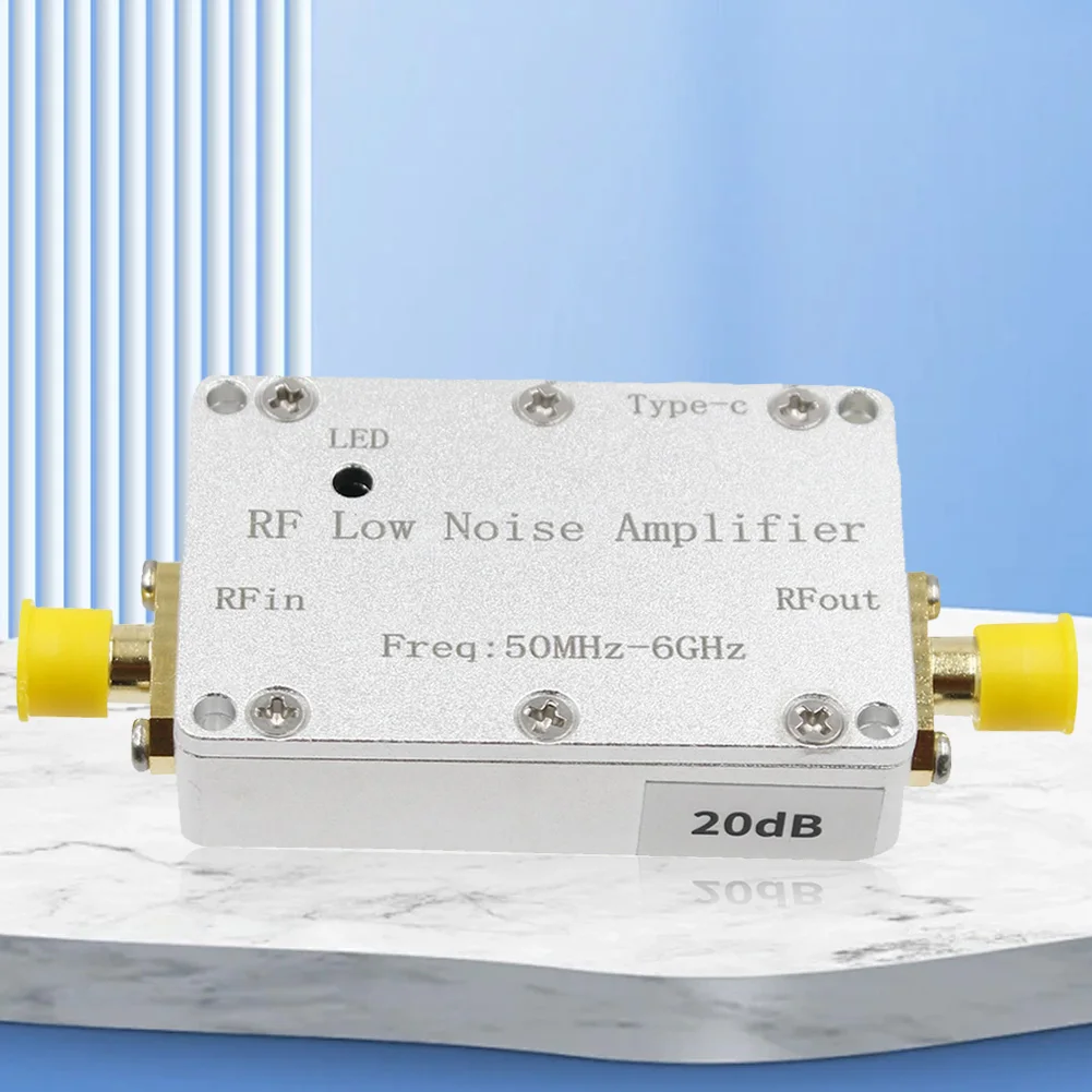 50Mhz-6Ghz LNA High Flatness Amplifier 20dB 30dB Gain RF Amplifier for Drone Image Transmission for Hackrf One GPS Radio FM