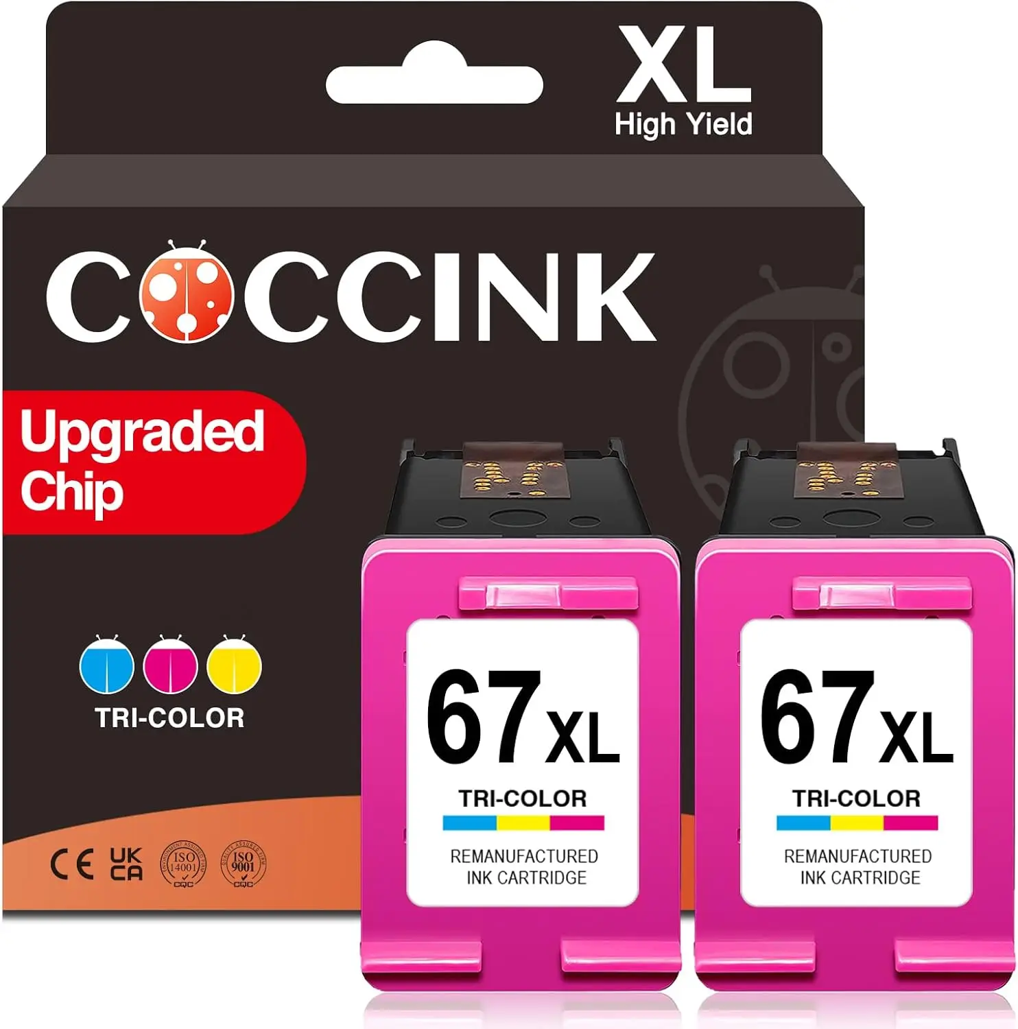 

Цветной чернильный картридж XL для принтеров HP Deskjet Envy, восстановленный, комбинированный набор (2 цвета)