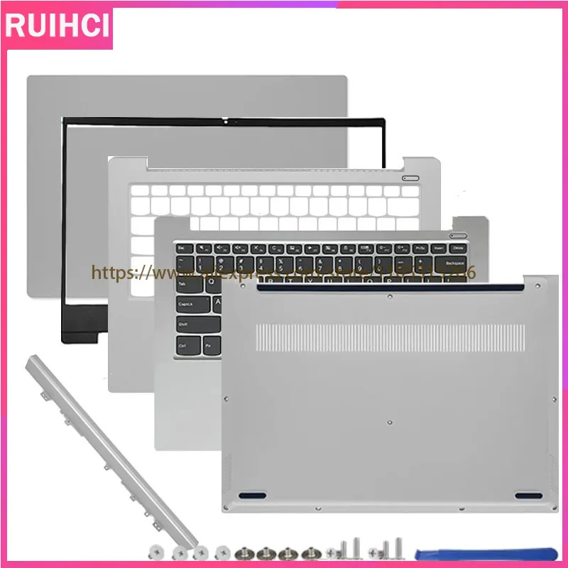 

NEW For Lenovo IdeaPad S340-14 S340-14IWL Laptop LCD Rear Cover/Front Frame/Palm Pad/Bottom Cover/hinged Cover/Keyboard Silver