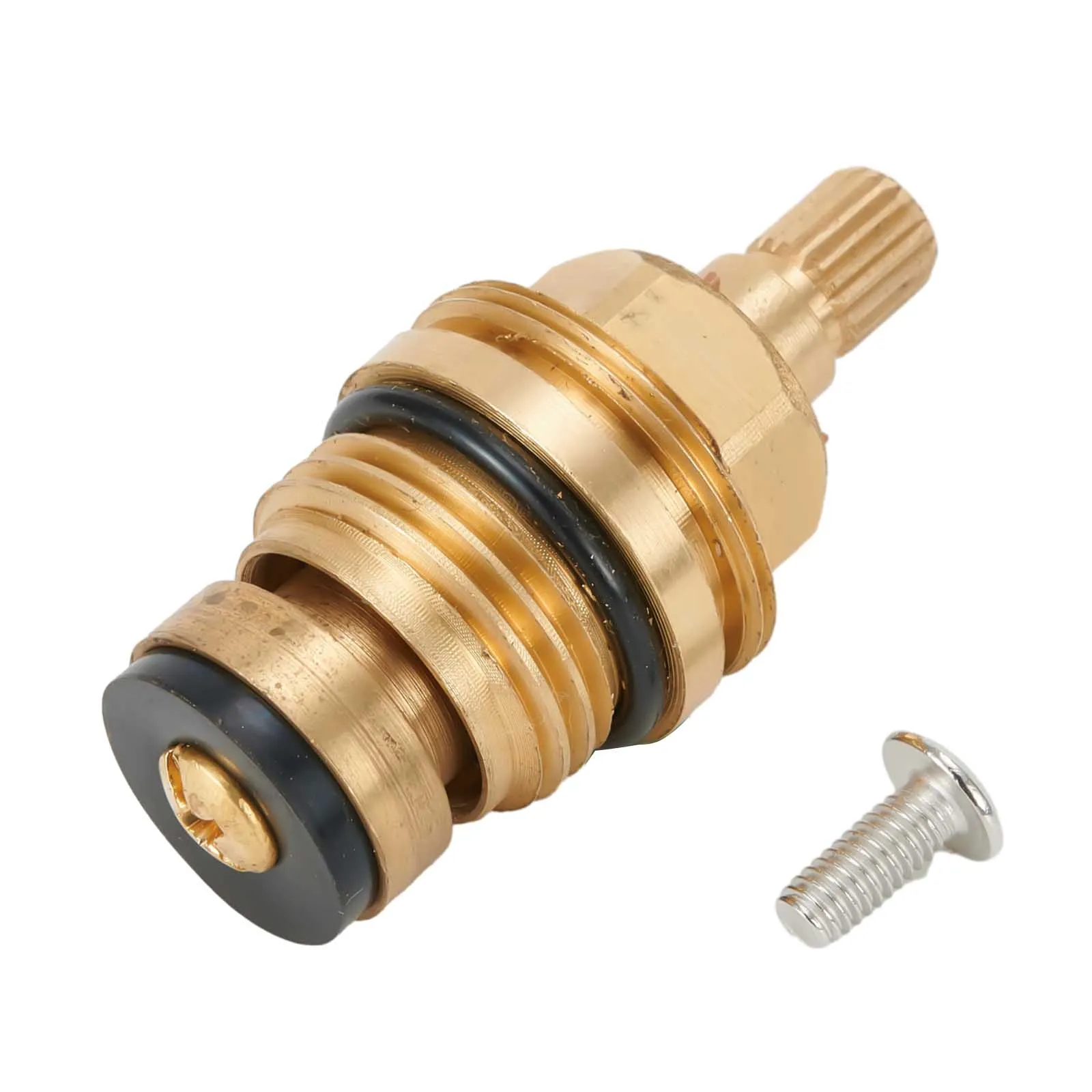 

Brass Faucet Tap Valve Spool Faucet Cartridge Single Cold Water Spool G1/2 20 Tooth Cartridge Valves Bathroom Accessories