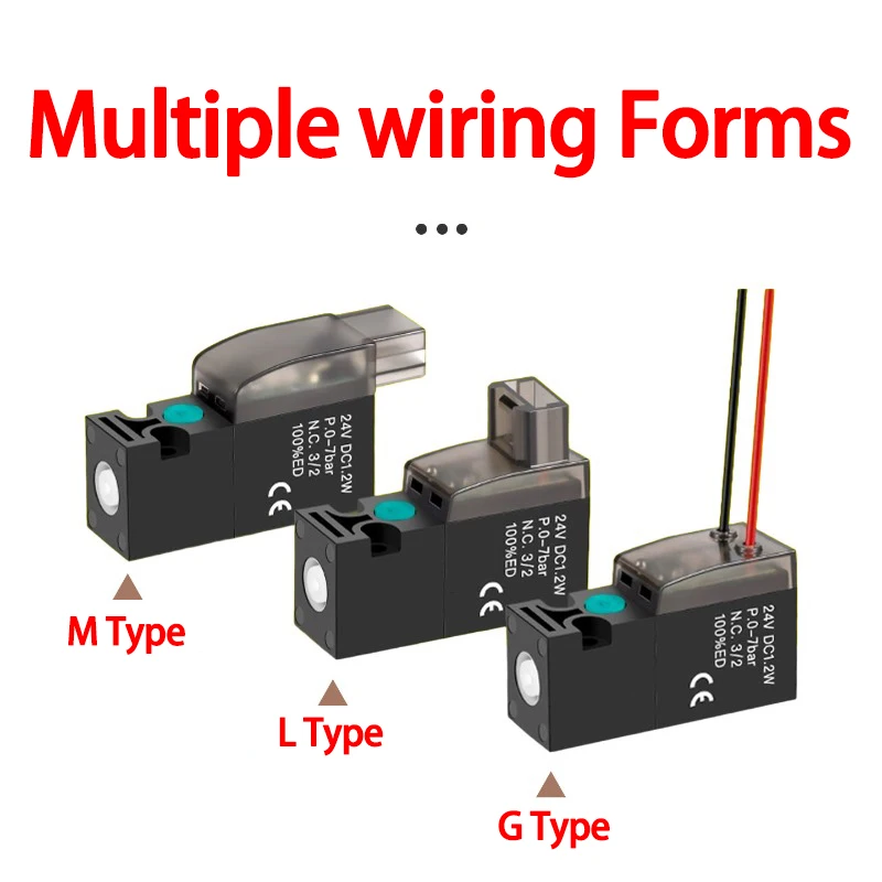 High-frequency micro solenoid valve 2-position 3-way vacuum pneumatic valve mini pneumatic valve with low power consumption