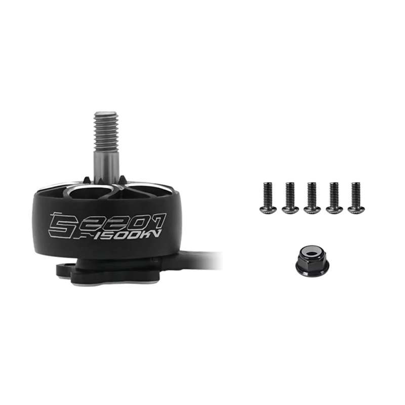 

A43T S2207 6S 8S Brushless Aeromodelling Motor High Efficiency High Torque For 5 Inch Drones 1500KV