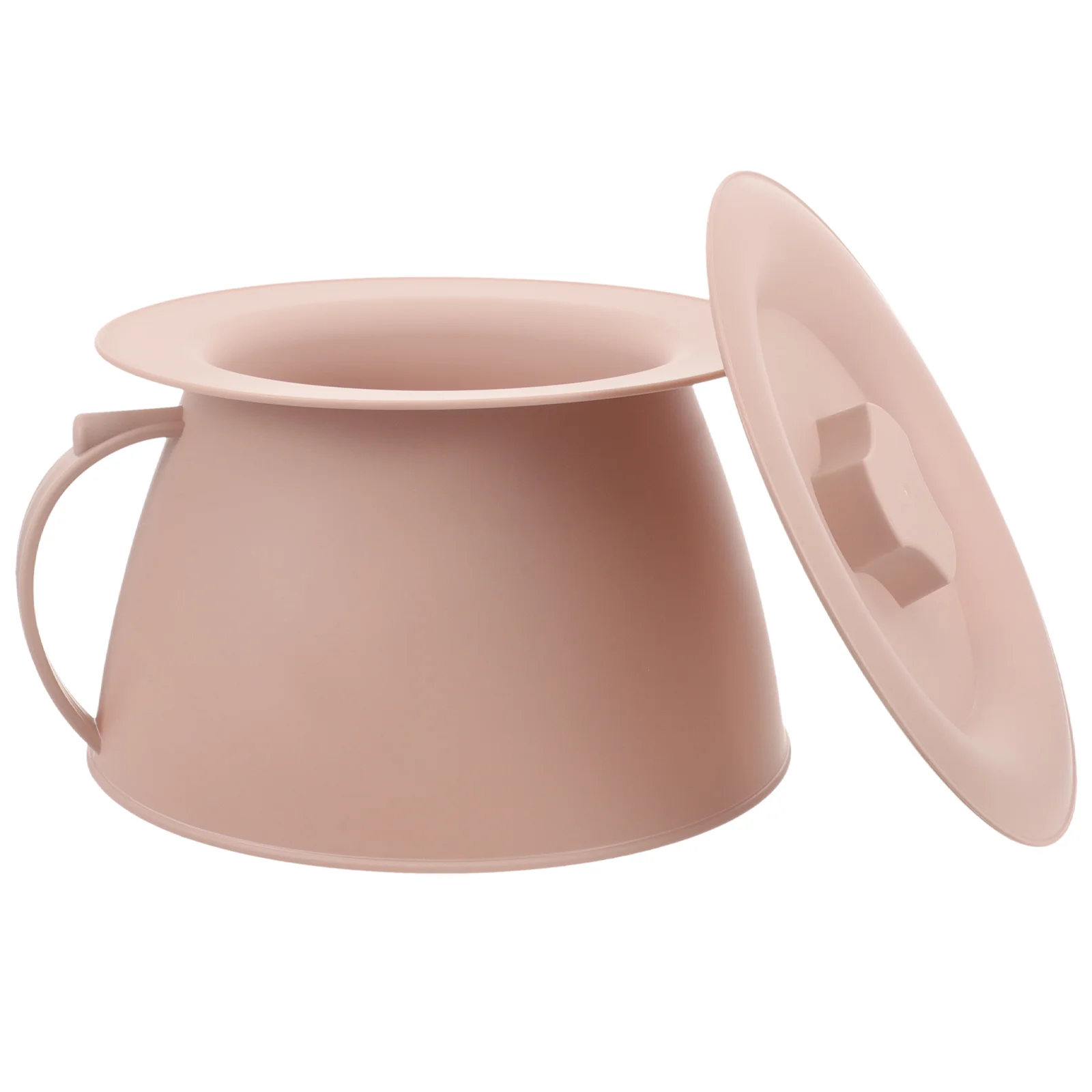 

Portable Thick Plastic Chamber Pot Urinal Lid for Kids Elderly Bedroom Use Lightweight for Grandparents