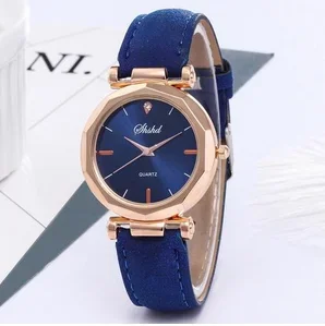 Novo relógio feminino strass moda requintado couro casual relógio de luxo analógico quartzo cristal relógio de pulso pulseira