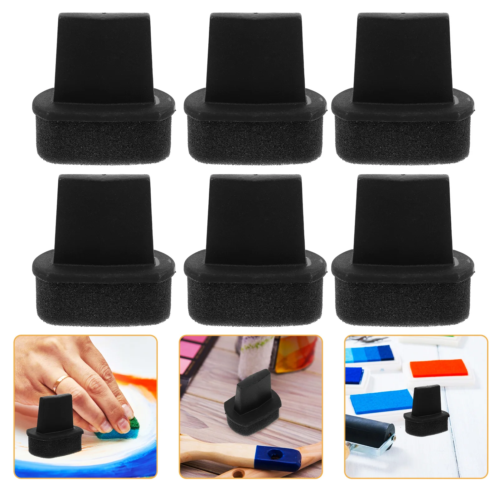 8pcs Multifunctional Painting Sponge Soft Applicator For Sofa Shoe Car Seat Repair Reusable Sponge Brushes For Acrylic