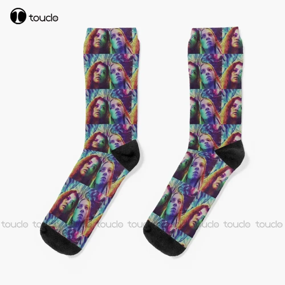 Chaussettes de la série Euphoria pour hommes, chaussettes d'entraînement, art abstrait, peinture à l'huile, loisirs créatifs, mode, drôle