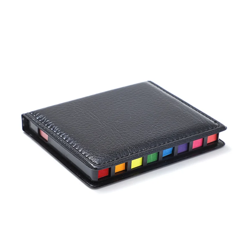 A19E-2PCS Sticky Notes Tabs For Page Markers, Memo Pad With Calendar And Leather Cover, Desk Note Pad