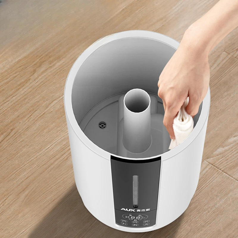 Увлажнитель воздуха большой емкости, напольный, четырехъядерный, система увлажнения с большим туманом, интеллектуальный увлажнитель с постоянной влажностью