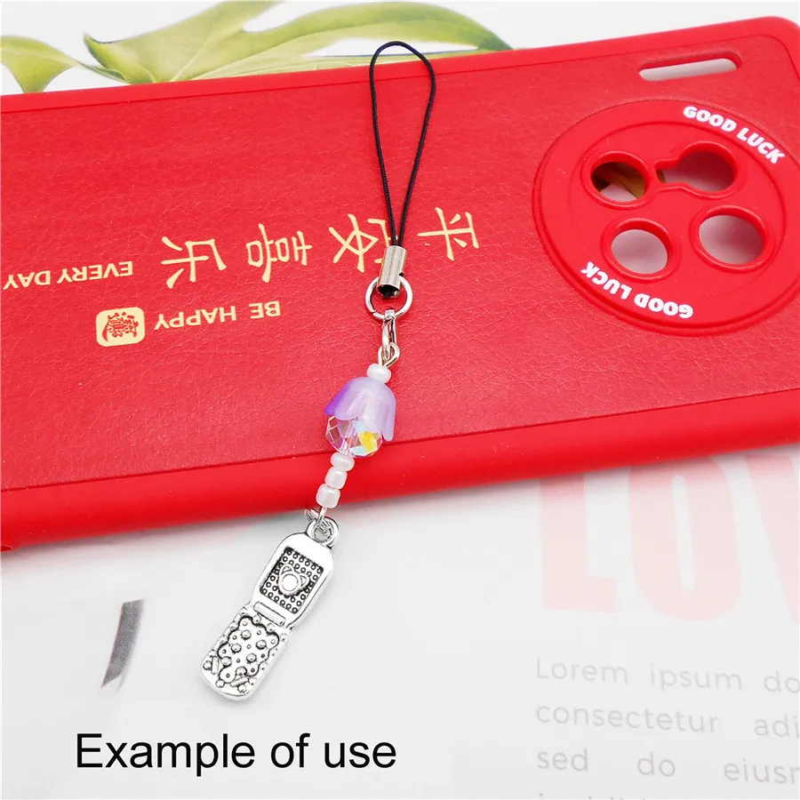 Julie Wang 21PCS Antique Silver Color Flip Phone Shape Charms Zinc Alloy Pendant Necklace Bracelet Jewelry Making Accessory