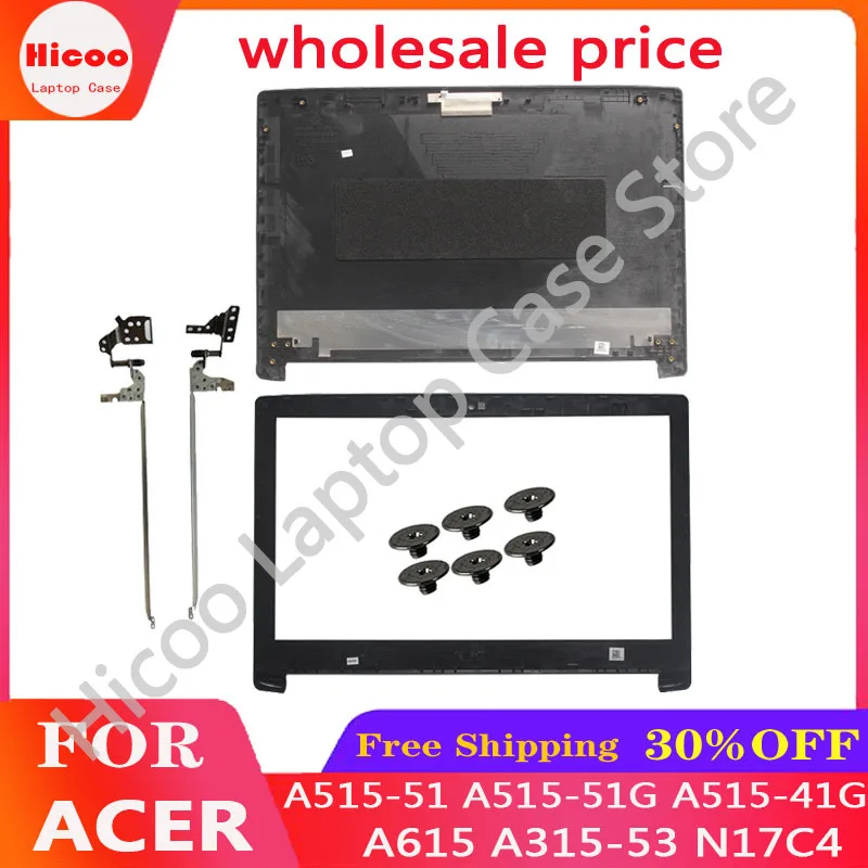 

NEW For Acer Aspire 5 A515-51 A515-51G A515-41G A615 A315-53 N17C4 Rear Lid TOP case laptop LCD Back Cover/Front Bezel