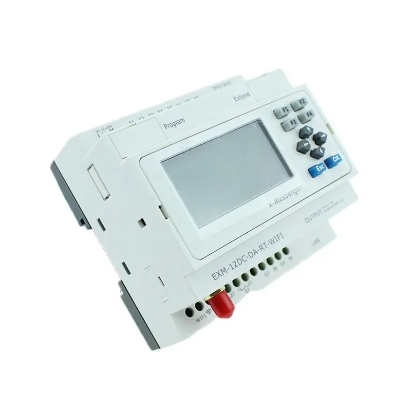 EXM-12DC-DA-RT-WIFI-HMI WiFi PR PLC for automation controller programmable logic controller cpu servo web guide with plc encl