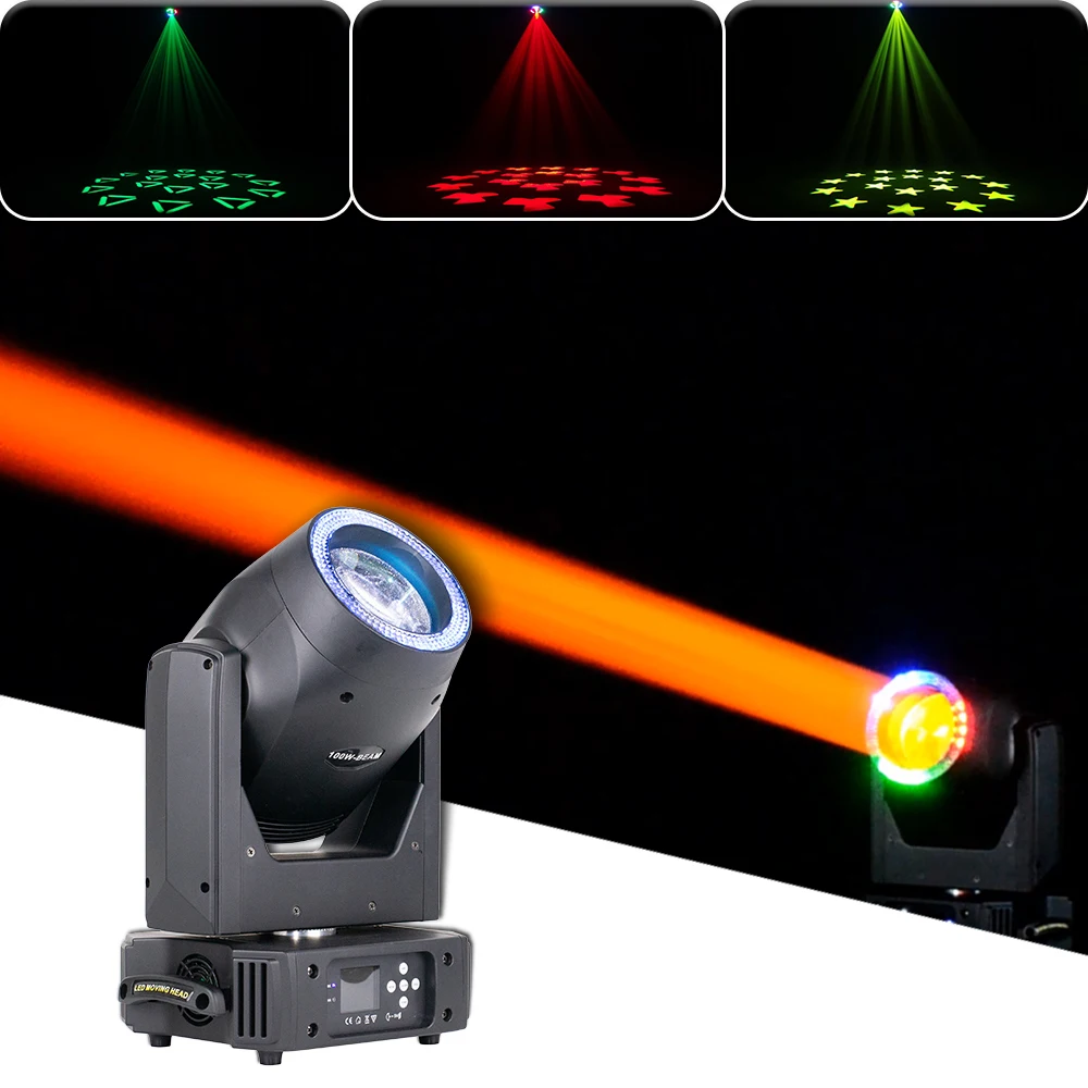 

NEW Mini LED BEAM 150W Backlight Moving Head Spotlight Gobo Prism Stage Lights Effect For Dj Disco Music Party Bar Garden DMX