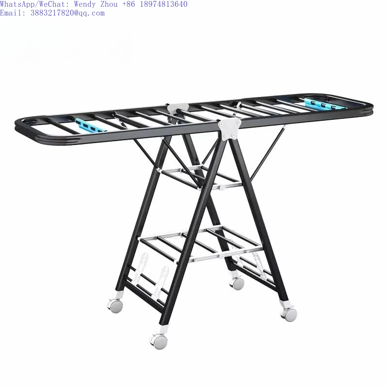 

Сушилка для одежды - Складная сушилка для одежды - Подвижная с 4-мя колесами - Многофункциональная сушилка для белья