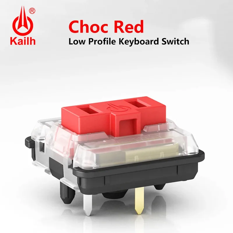 Kailh Choc Low Profile Switch, 1350 Teclado Chocolate, Clicky Tátil Linear, Interruptores Brancos para Laptop, Teclado Mecânico