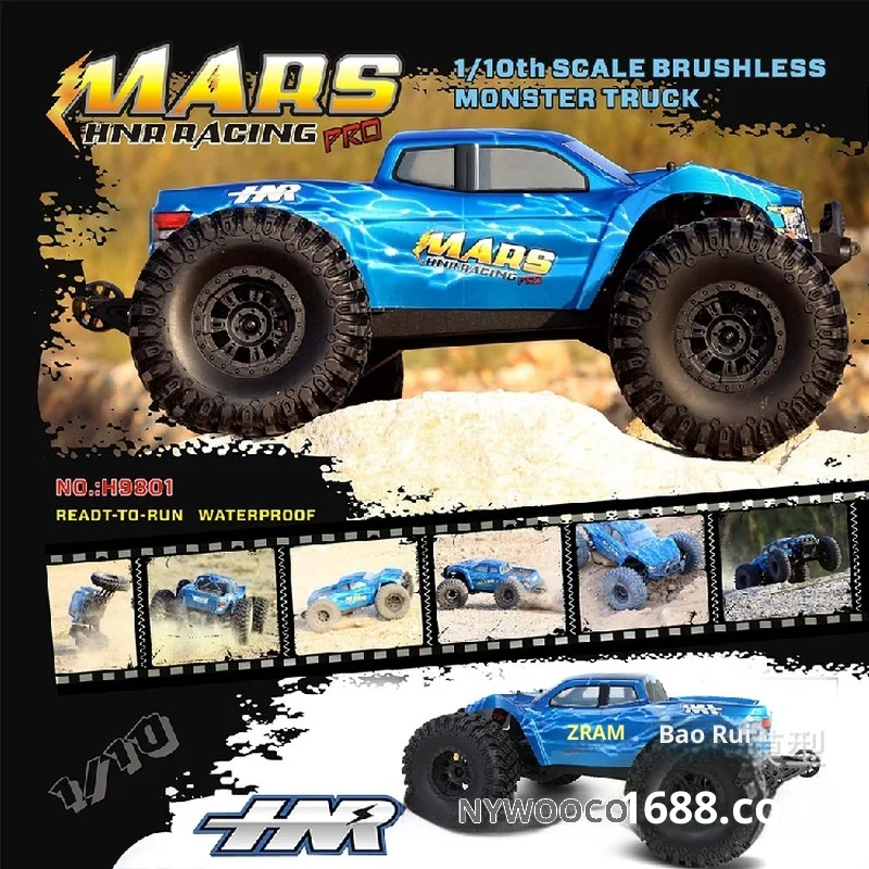 HNR H9801 Violent Waterproof Off-Road RC Car RTR Remote Control Automobile Model Toy For Entertainment And Competition Perfect
