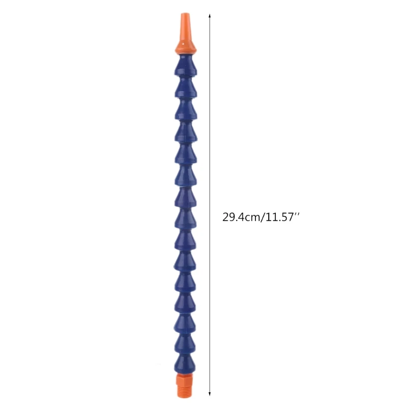 Tubo flessibile per tubo refrigerante olio flessibile da 10 pezzi ugello tondo 1/4PT arancione