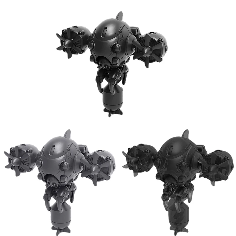 

HIPLAY Sheik Mainland 3 MIN PROJECT SERIES MUHU-R2 Metal Black FORTRESS 1/60 Scale Assembly Model Kits