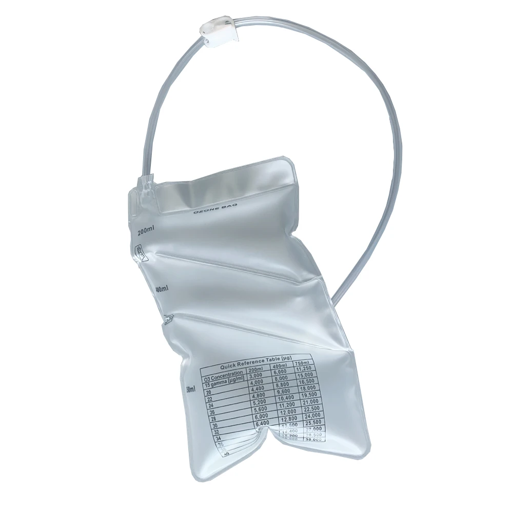 

3 chambers ozone insufflation bag with luer connector