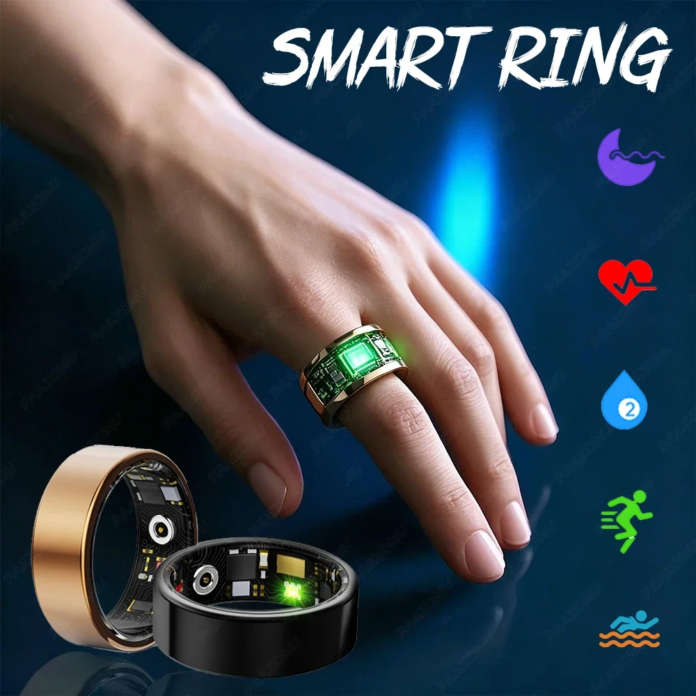 

2026 New Smart Ring Equipped With Health Monitor Sleep Monitor Men And Women 5ATM Waterproof Multifunctional Sports Ring OOTD