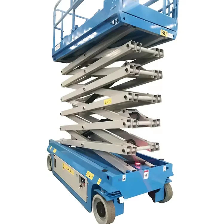Mini Self-Propelled Elevator Work Platform 3m 4m 5m Scissor Lift With 300kg Capacity Battery Drive Small Lifter