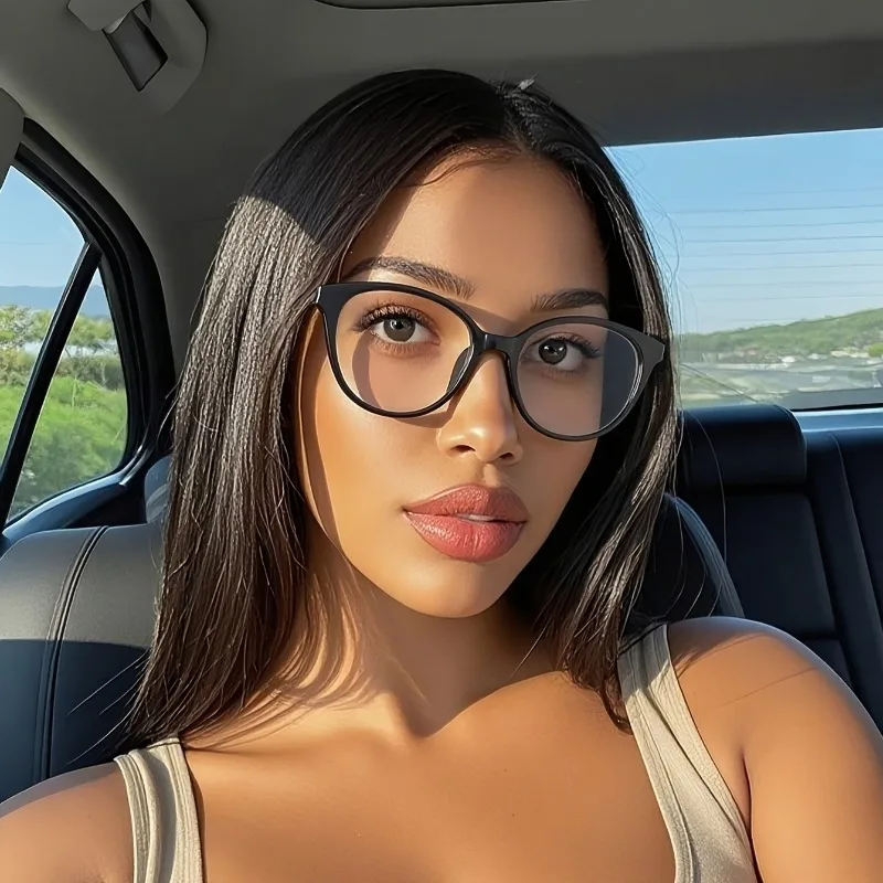 Ladies' Cat Eye Frame Glasses Y2K Style Perfect Daily Accessory