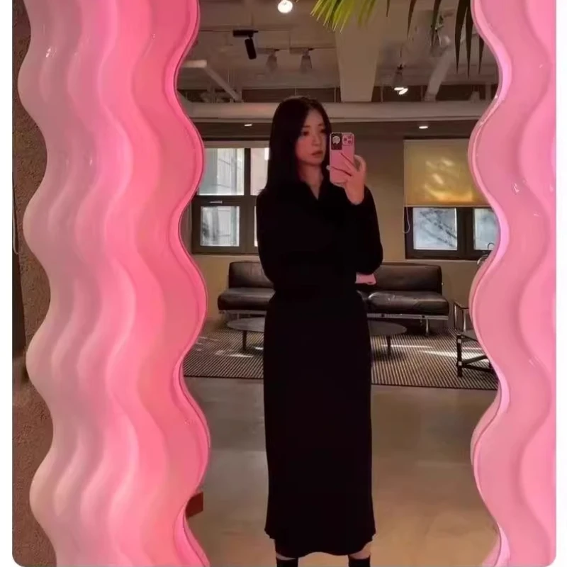 Роскошная мебель, магазин скандинавской одежды, корпус, лампа, зеркало, волна, напольное зеркало, зеркало для спальни, дома, гардеробной, декор для ванной комнаты