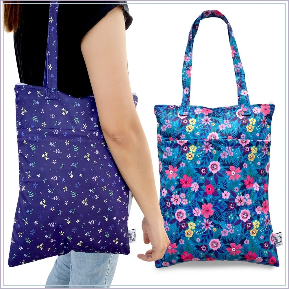 

2pcs Reusable Wet Dry Bag Waterproof Tote for Swimsuits, Travel, Toiletries, Electronics, Large