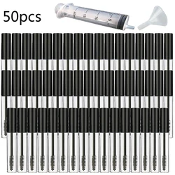 50pcs 10ml Mascara Empty Tube and Cosmetic Container Empty Eyelash Tubes Wand Empty Mascara Travel Accessory