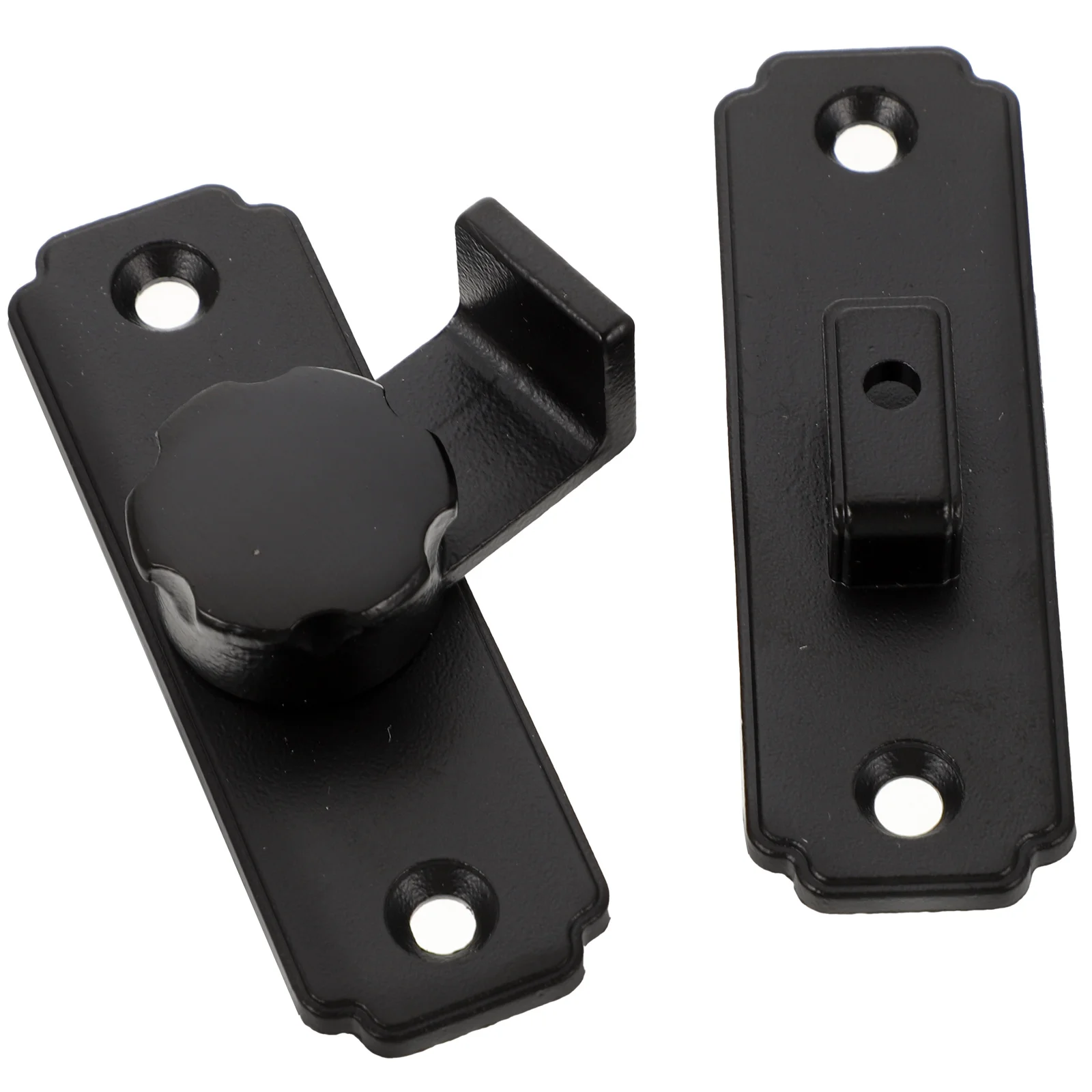 Kunci Pengunci Pintu Gudang Baja Tahan Karat 90 Derajat Kunci Gerbang Geser untuk Kamar Mandi Taman Pengaman Gerbang untuk Pagar Kayu