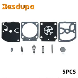 5pcs/lot Carburetor Diaphragm Gasket Kit For Zama RB-158 Stihl HS81T HS81R HS86T C1Q-S140 C1Q-S140A Chainsaw Replacement
