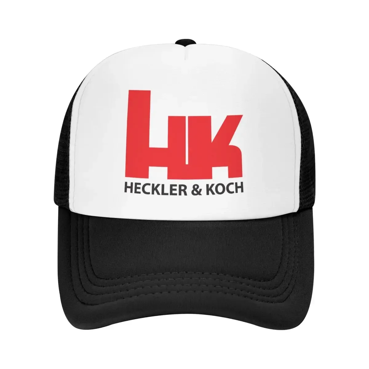 Custom Punk Heckler And Koch HK Firearms Baseball Cap Women Men Breathable Trucker Hat Outdoor Snapback Caps