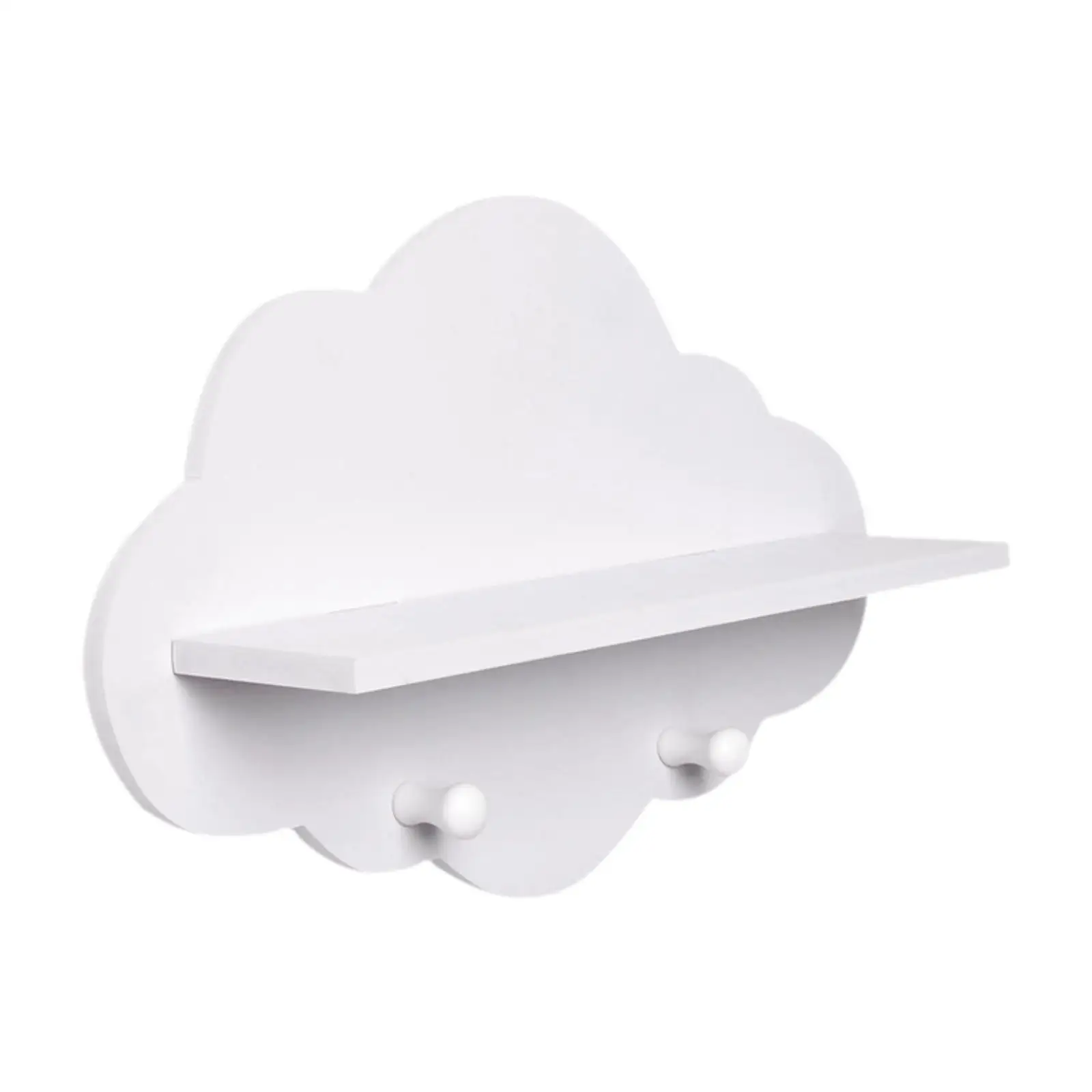 Wooden Board Rack Coat Hook Nordic Creative Style Decoration Suitable DIY Wall Hanger Storage Shelf for Home Living Room Bedroom