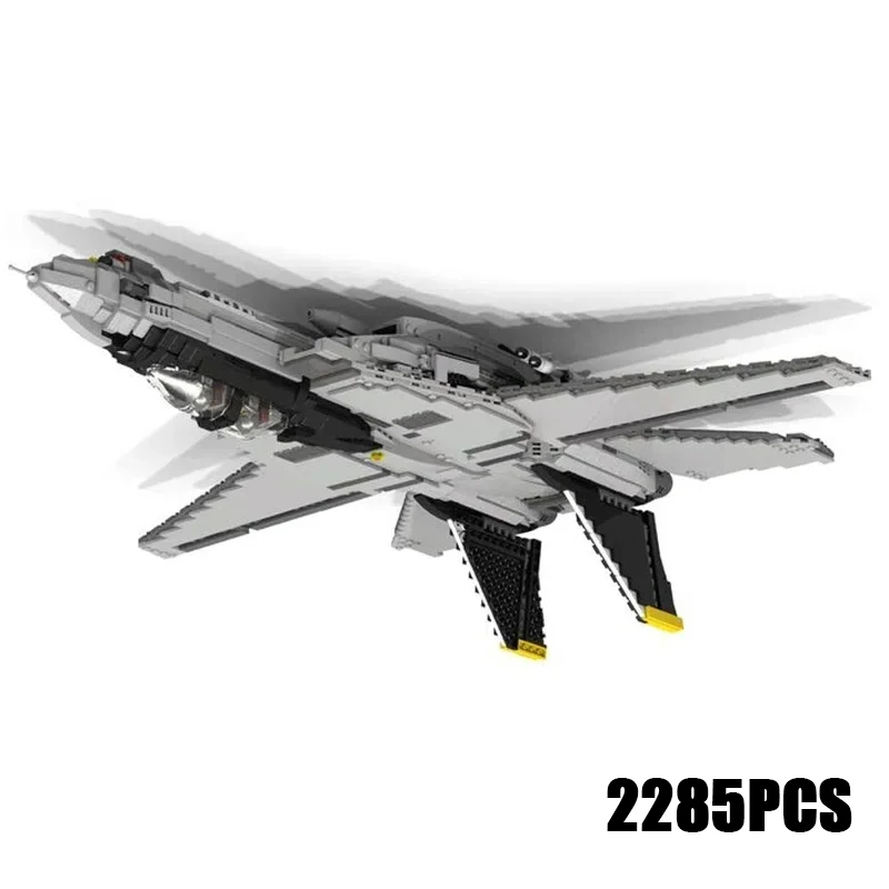 

Строительные блоки Moc, военная модель, Tomcat Fighter F-14, технические кирпичи, сделай сам, сборка, знаменитые игрушки для детей, праздничные подарки