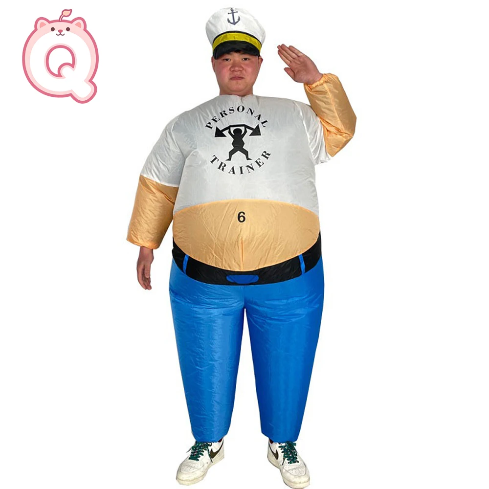 

Надувной костюм забавного моряка для крупного человека, для культурных выступлений, косплея, ходячий костюм-мультяшка, реквизит для игр в сумо