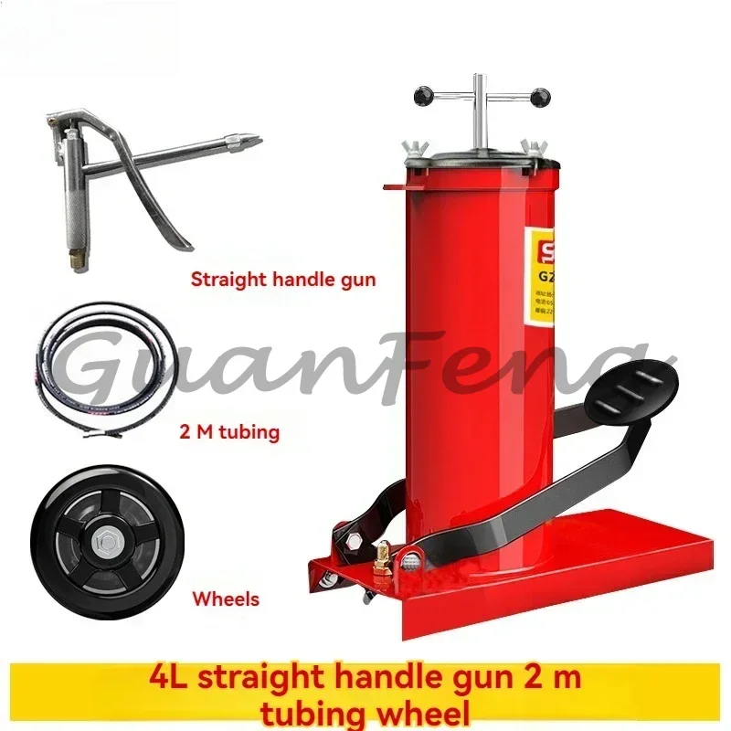 Foot Dispenser Operated Butter High-pressure Oil Grease Injector