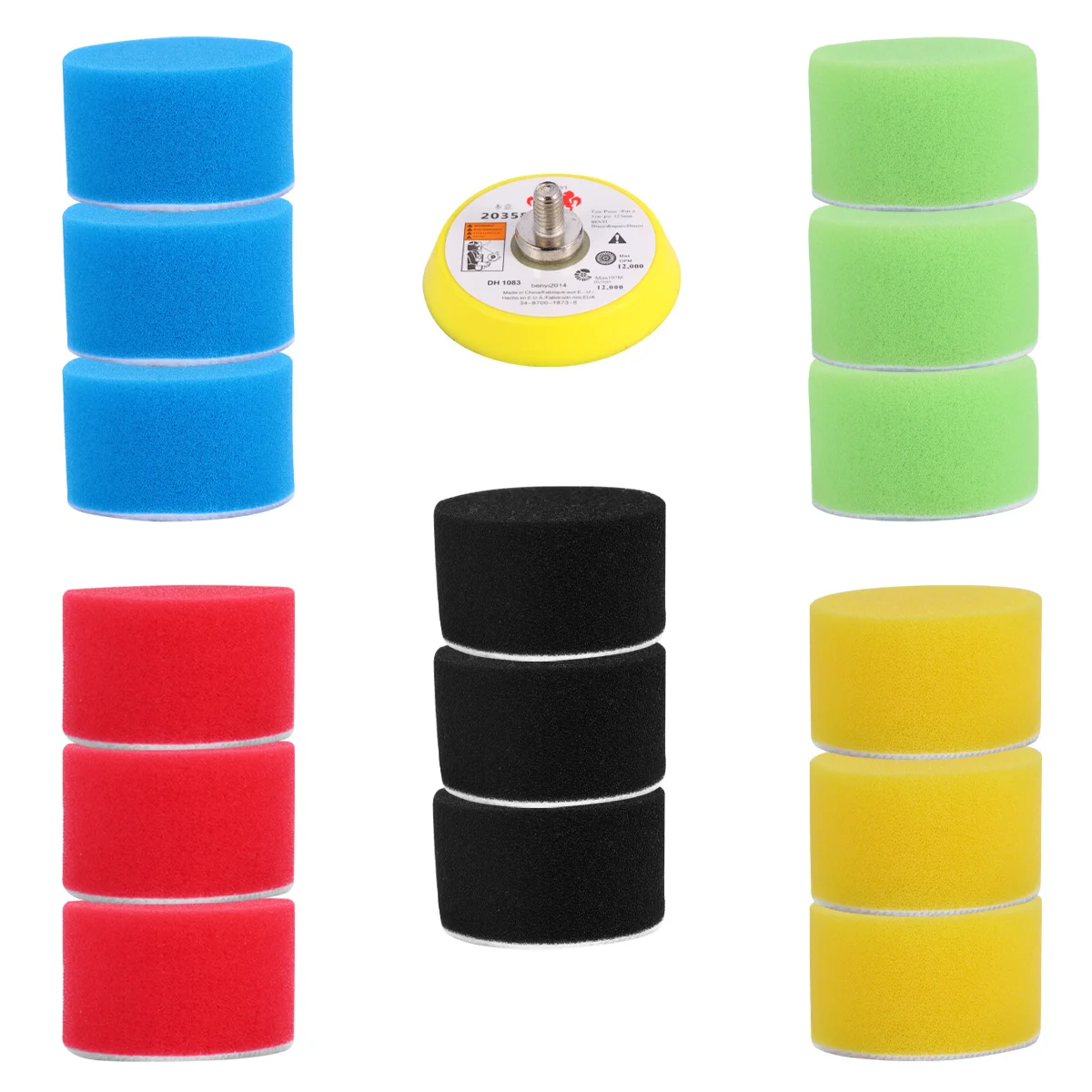 

16pcs 2 Inch Car Polishing Sponge Pads Kit For Sanding Waxing Sealing Car Maintenance Buffing Pads Polishing Pad Buffing Pad For