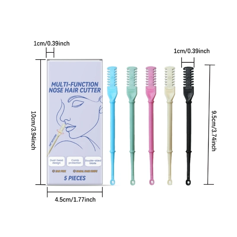 Bộ 5 Tông Đơ Cắt Tóc Mũi Đa Năng Cho Nam Và Nữ 918D