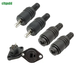 Welding Free Old Amplifier Speaker European Style Speaker Plug T-shaped Plug 2-core Speaker Cable Plug Male And Female Socket