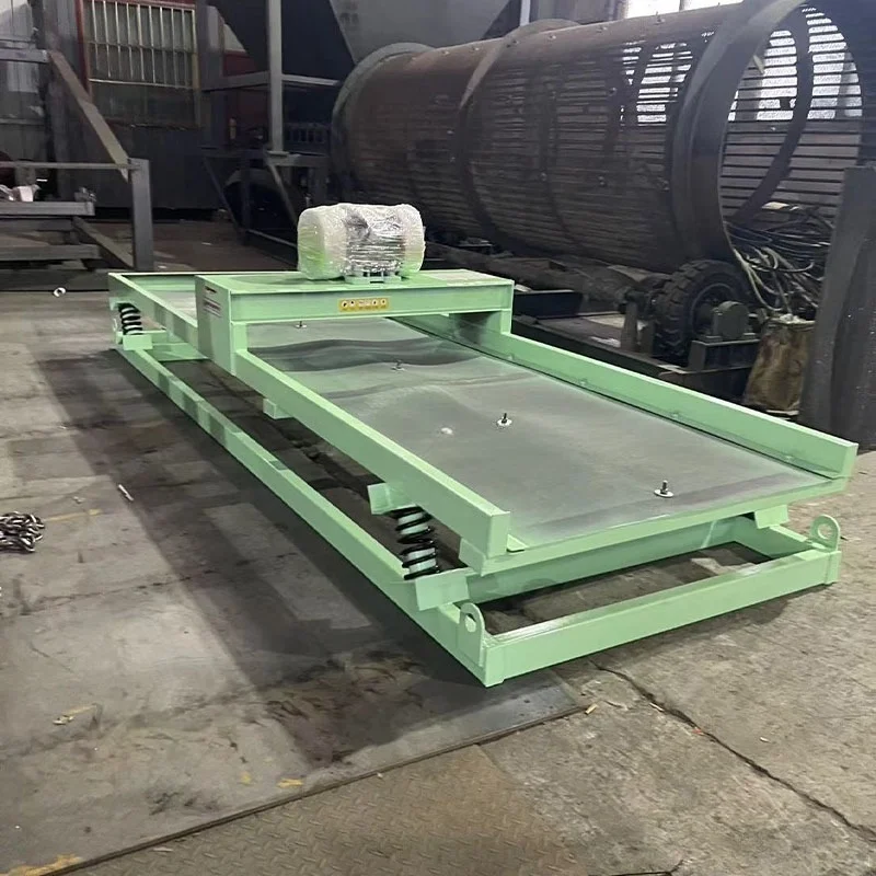 Application of Professional Bottom Feed Vibrating Screen for River Separation of Ore Garbage Vibrating Screen Extension