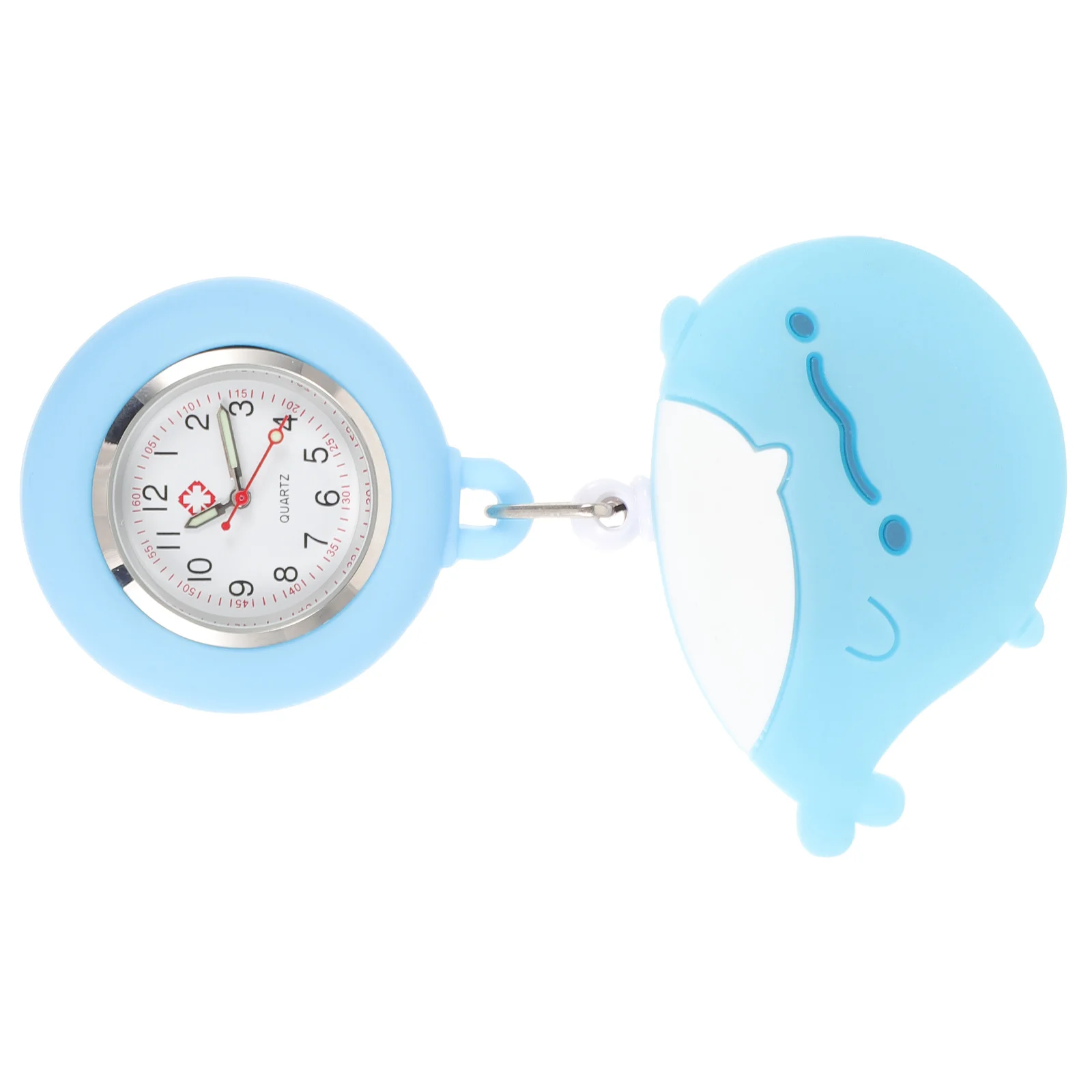 

Night Luminous Pocket Watch For Women Mini Digital Nurse Fob Clip On Retractable Medical Timepiece Small Watch Nurses