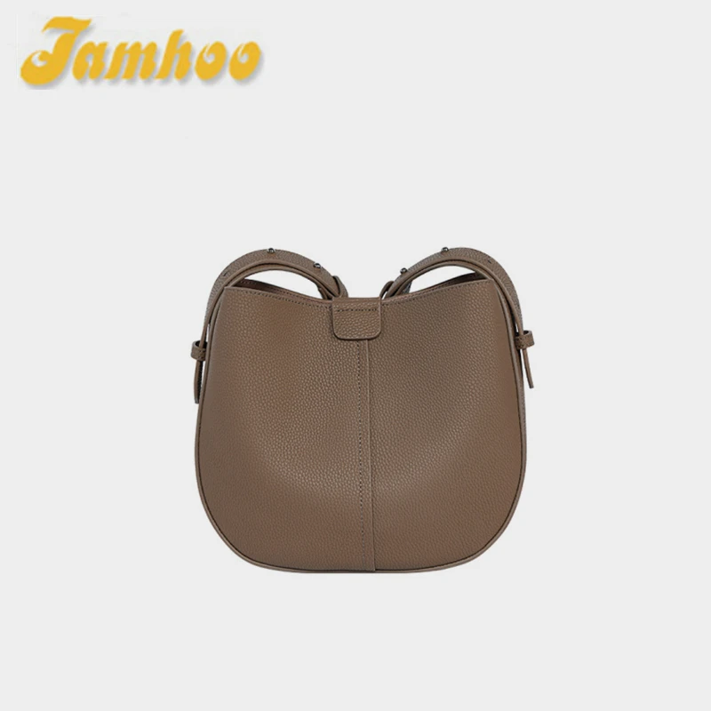 

Jamhoo Women's Luxury Shoulder Bag 2024 New Quality Leather Bucket Bag Large Capacity Shoulder Bags For Women Ladies Bag Bolas