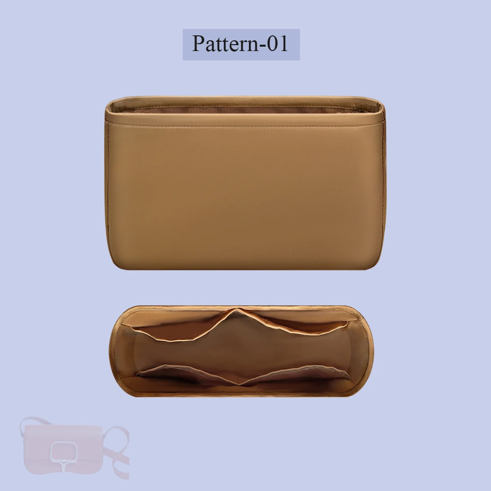 Purse Organizer Insert for Hermes Della Elan Handbag Mini Bag Insert Multiple Pockets Storage Bag Cosmetics Bag Insert