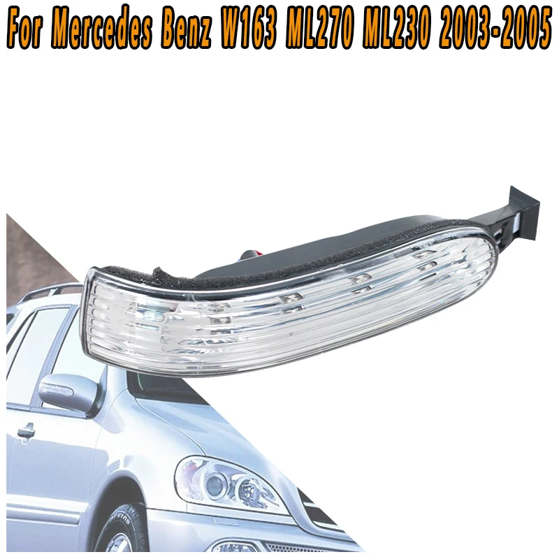 For Mercedes Benz W163 ML270 ML230 ML350 ML430 2003-2005 Rear View Mirror Turn Signal Flashing Light Width Light Accessories